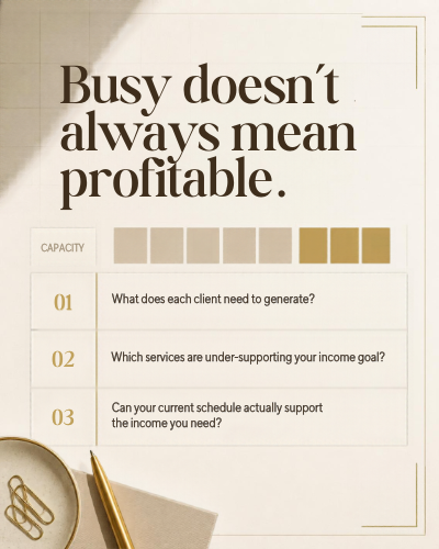 The Profitable Chair sustainable capacity business planning